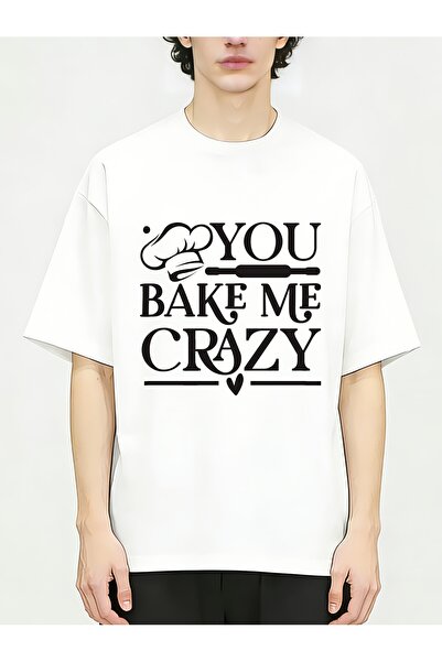 Ekim11 You Bake Me Crazy Valentine's Day Gift Cotton Round Neck Short Sleeve ...