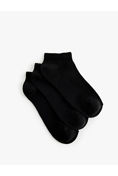 Koton Textured 3-Piece Booties Socks Set