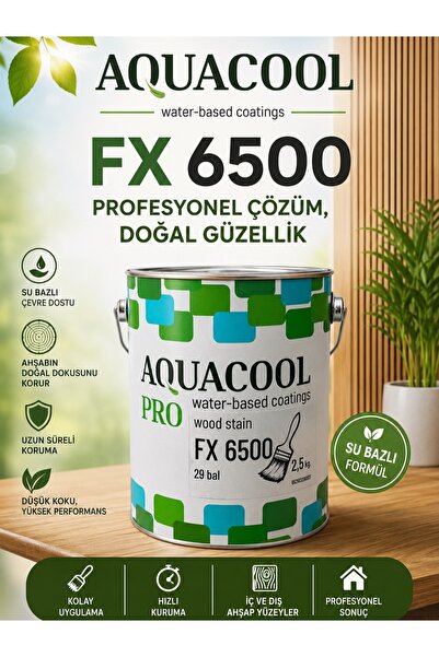 AQUACOOL PRO Aquacool FX 6500 Su Bazlı Renkli Ahşap Koruyucu | Renk ve Vernik...