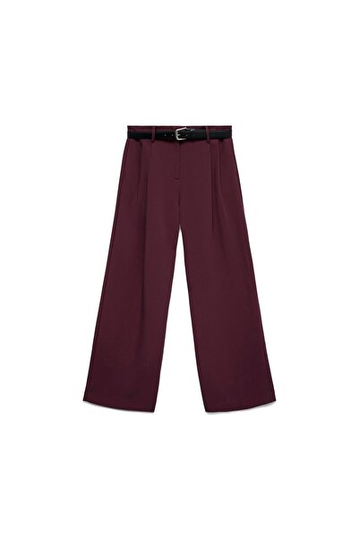 Vero Moda Pantaloni de damă din material textil 10336373 Mov