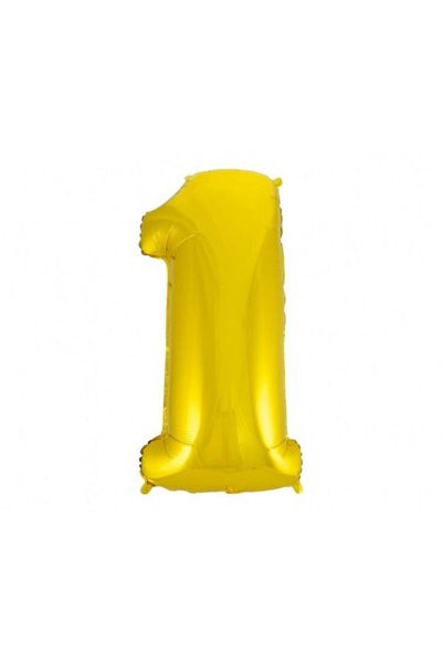 Godan Balon foliowy cifra 1 auriu 92cm multicolor