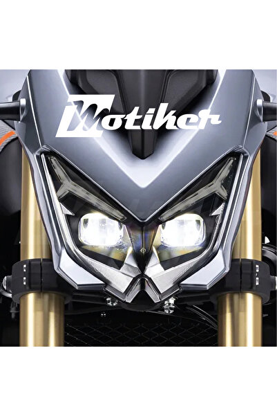 Motiker RKS QJ SRK125S Far Üstü Kaş Tasarım Siyah Şeffaf Sticker Etiket Modeli