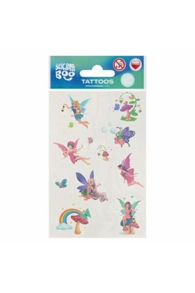 Sticker BOO Tatuaje temporare set 10 buc vrajitoare multicolor 0x11x19cm