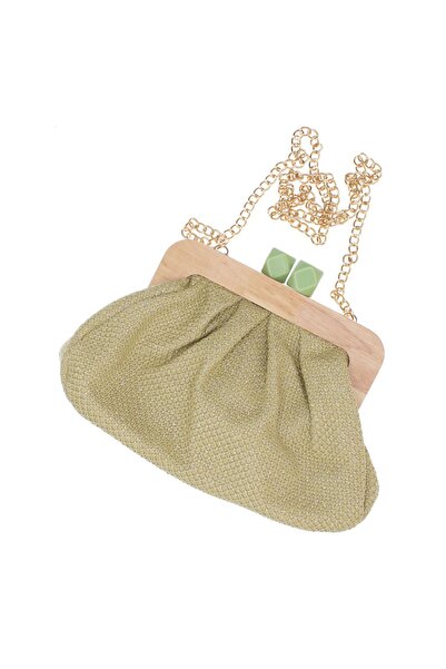 ButicCochet Geantă plic sintetică de damă, ButicCochet, 28x18x10 cm, Verde - ...