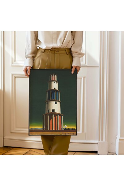Pegziz Giorgio De Chirico the Tower and the Train Painting |   Metaphysical A...