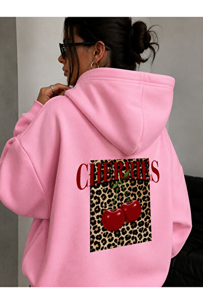 COMANCHERO Women's Cherries Printed Winter Sweatshirt