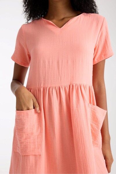 Enhitbaby Udenya Plus Size Dress with Pockets |   100% Cotton Double Layer Muslin Fabric