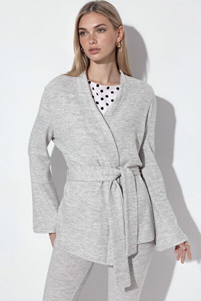 Hiccup BUSEM Cardigan Tricotat Cu Model Rib Și Cordon