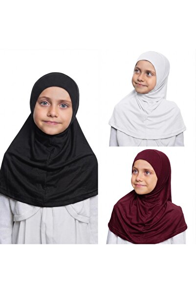 İSTDONATELLA حجاب قطعة واحدة للفتيات - وشاح تسيتيور جاهز للارتداء - حجاب عملي...