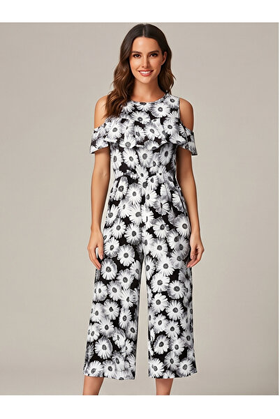 gökçesu Women's Summer Jumpsuit Dress
