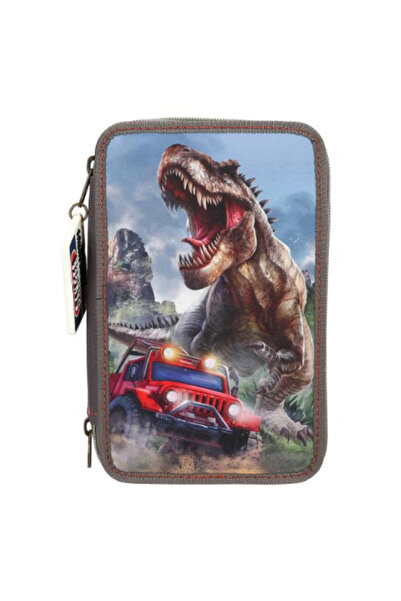 Top Model Penar Top Model, Dino New World, 3 compartimente, Kaki, T-rex, 18 p...