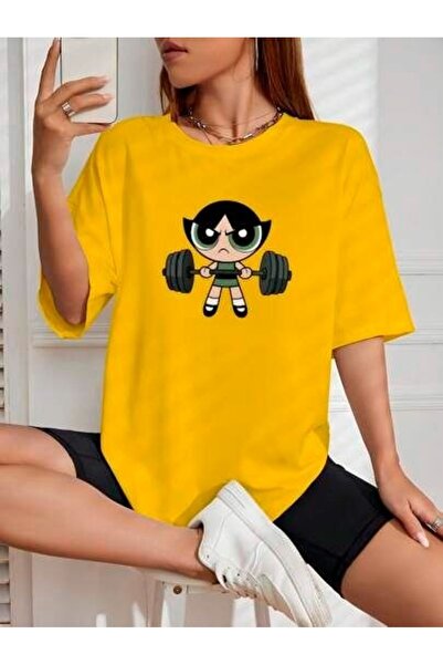 classy moda Unisex Colorful Oversize Printed T-Shirt Streetwear Comfortable F...