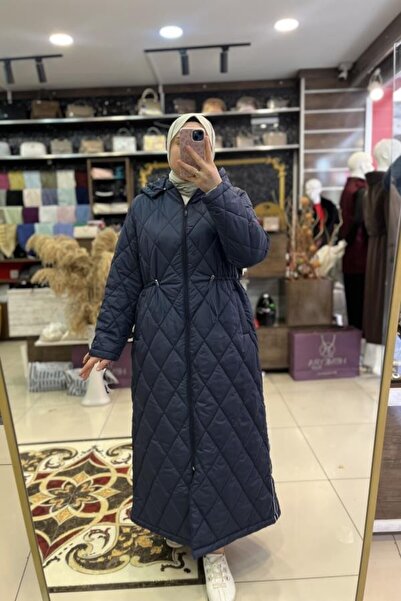 HÜMEYRA BUTİK معطف قابل للنفخ بتفاصيل شريطية جانبية
