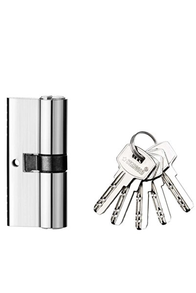 Stargold Cylinder Brass Iron Body Door Lock With Key 70MM Silver