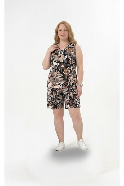 Vinola Plus Size Lycra Viscose Combed Cotton Fabric Comfortable Cut Shorts Suit