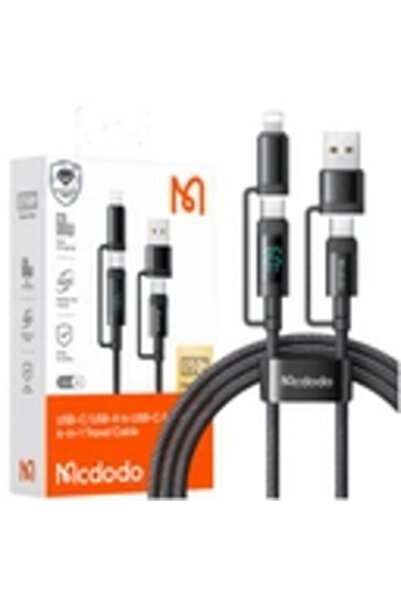 Mcdodo Cablu USB-C USB 4 în 1 Încărcare rapidă pentru iPhone Lightning PD 60W 1M
