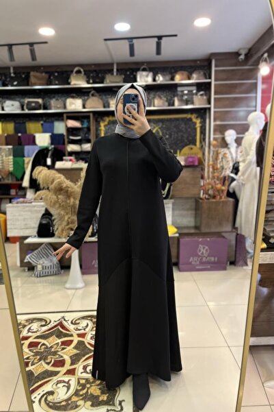 MASCARA High Collar Dress with Accessory Sleeves