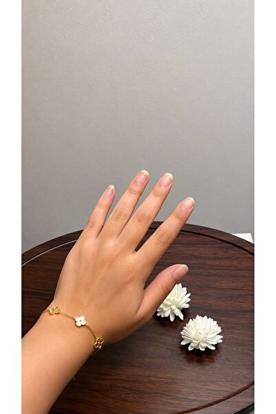 stainles steel Golden Love Rose Shaped Gold Bracelet