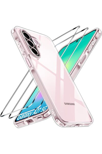 Rivor Samsung Galaxy A27 Uyumlu Kılıf Kamera Çıkıntılı Korumalı Yumuşak Şeffa...
