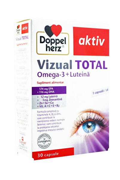 doppel herz Vizual Total cu Omega-3 si Luteina Aktiv 30cps