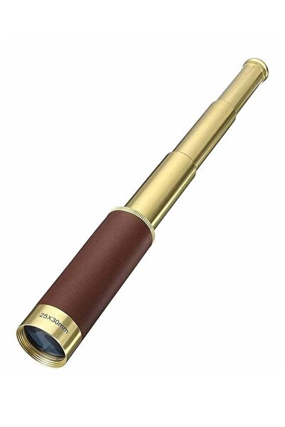 Arabest Monocular Telescope,Portable Foldable,High Quality,Gold Plated,Blue C...