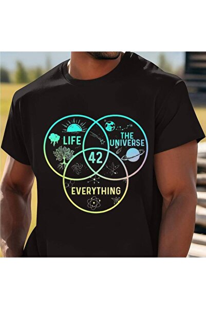 212Wear T-Shirt Featuring 42 Answers to Life, Universe, Everything - Inspired...
