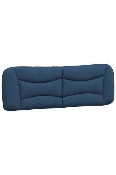 vidaxl Pernă pentru tăblie de pat, Hvar, albastru, 160 cm, material textil