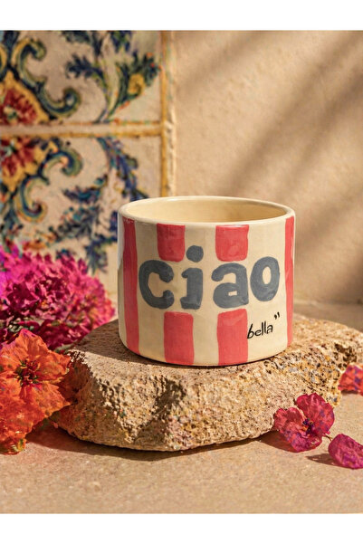 KABİLE SERAMİK Ciao Bella Mug Handmade Ceramic Cup