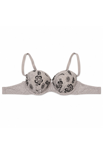 Generic Women's Floral Padded Bra with Adjustable Straps