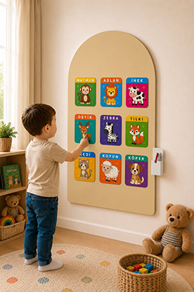 Zigo Toys Eğitici Manyetik Puzzle Seti Hayvanlar – 9’lu 44 Parça Yapboz Seti