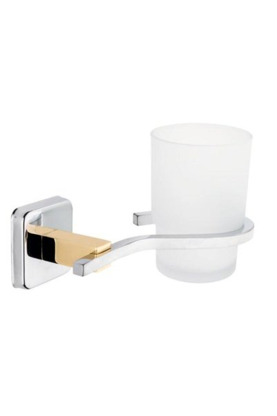 buççin online mağaza Ivory Banyo Ayna Önü Altın Pirinç Cam Diş Fırçalık Pirin...