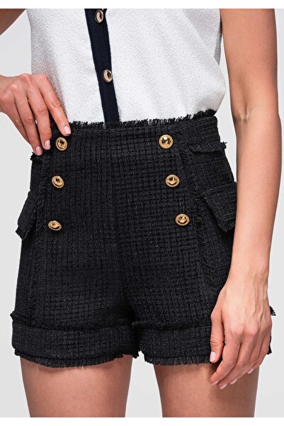 OMBRE Pantaloni scurți de damă, cu talie înaltă, croială evazată OW-ST-E0002