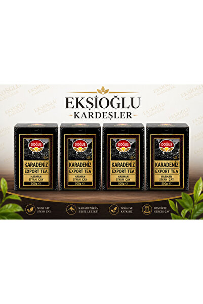 Doğuş Çay Doğuş Karadeniz Export Tea 4'lü – 4 x 500 g Harman Siyah Çay