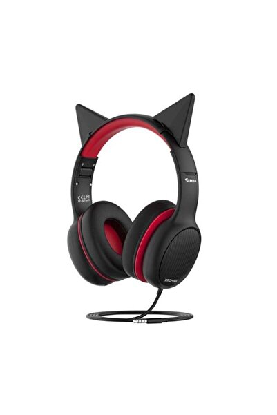 Promate Kids Headset,Cute Kids Safe Foldable Wired Over-Ear Headphones with A...