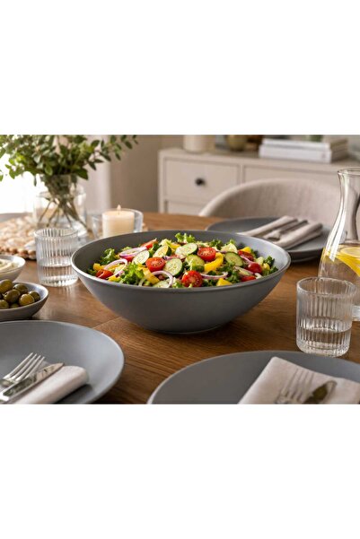 Home Bol metalic pentru salată – Diametru 34 cm