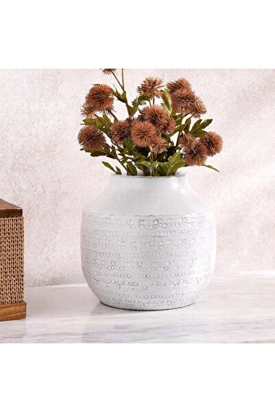 PAN HOME Sandrine Ceramic Vase 22x22x20cm- White