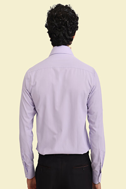 Picuardo Erkek Slim Fit Uzun Kollu Kolay Ütülebilen Pamuklu Düz İtalyan Gömlek