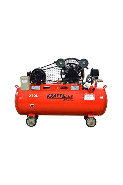 Kraft&dele Compresor de aer industrial, 270 L, 2 pistoane, 400 V, KD 409