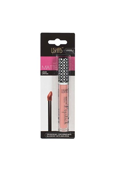 Ushas Cosmetics Ματ Λιπ Γκλος, Φθινοπωρινό Ροζ, 4ml, Ushas ​ ​ Ματ φινίρισμα