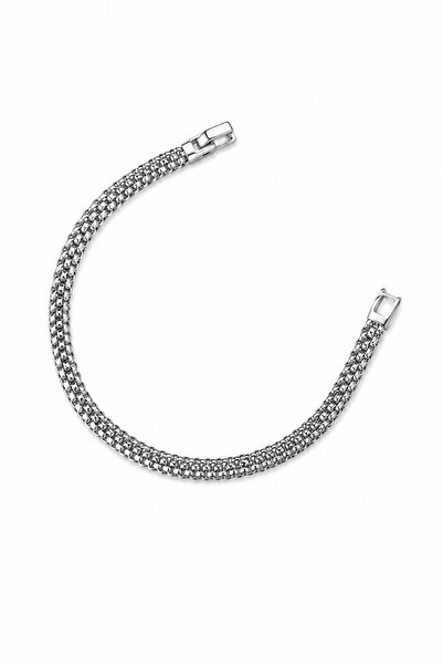 Balenbi Jewelry Silver Color Multi Row Wicker Weave Chain Stainless Steel Wom...