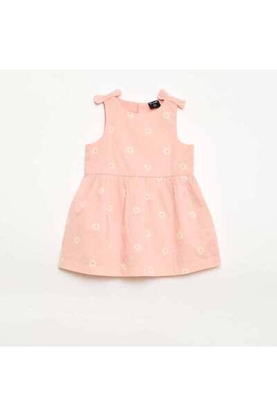 KIABI Sleeveless flared dress PINK
