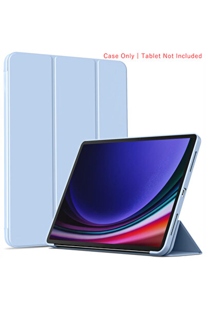Choice4 Galaxy Tab S9 FE YT Ice Blue Tri-fold Flip Case For Tab S7 S8 S9 S9 F...
