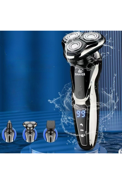 Choice Silver Rechargeable Electric Shaver for Men All in One Trimmer Set wit...