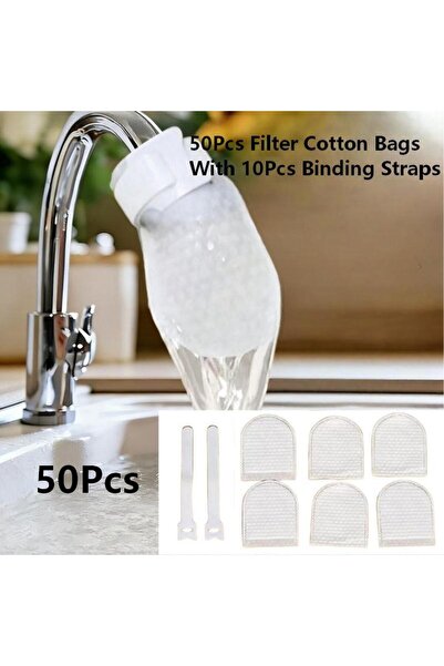 choice2 50Pcs 40/50/60/100Pcs Universal Disposable Faucet Filter Cotton Bags ...