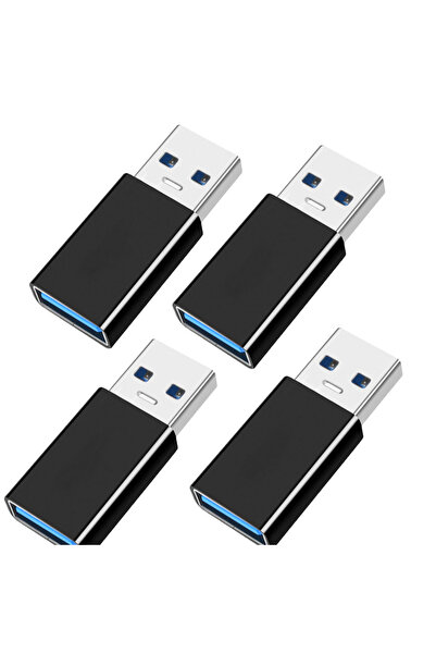 choice2 black 4pcs USB 3.1 Male to Female Adapter Converter, 10Gbps High Spee...