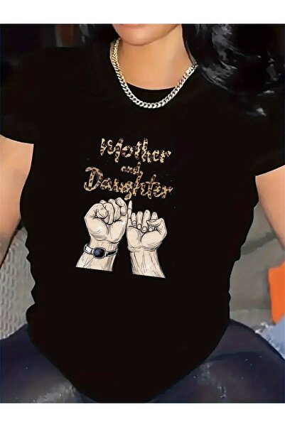 KYMC07 تي شيرت قطني بأكمام قصيرة للعلاقة بين الأم والابنة، مثالي للاستخدام في...
