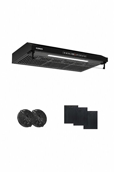 KB-ELEMENTS KB ELEMENTS 90cm Kitchen Hood - Power 650 m³/h, Double Motor, Tou...
