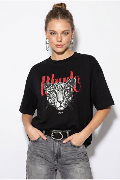 Hiccup LUCCI Tricou Oversize Din Bumbac Cu Imprimeu
