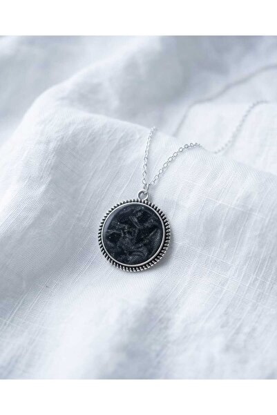 Dodemert Home Black Galaxy Polymer Clay & Epoxy Handmade Necklace