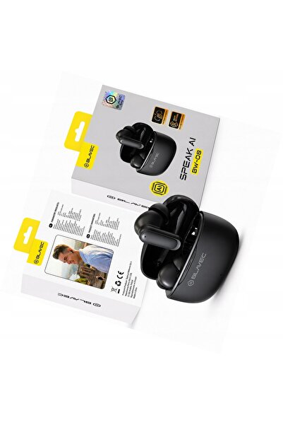 Blavec Căști traducătoare negre TWS BW-08 cu AI pentru Motorola Moto G04